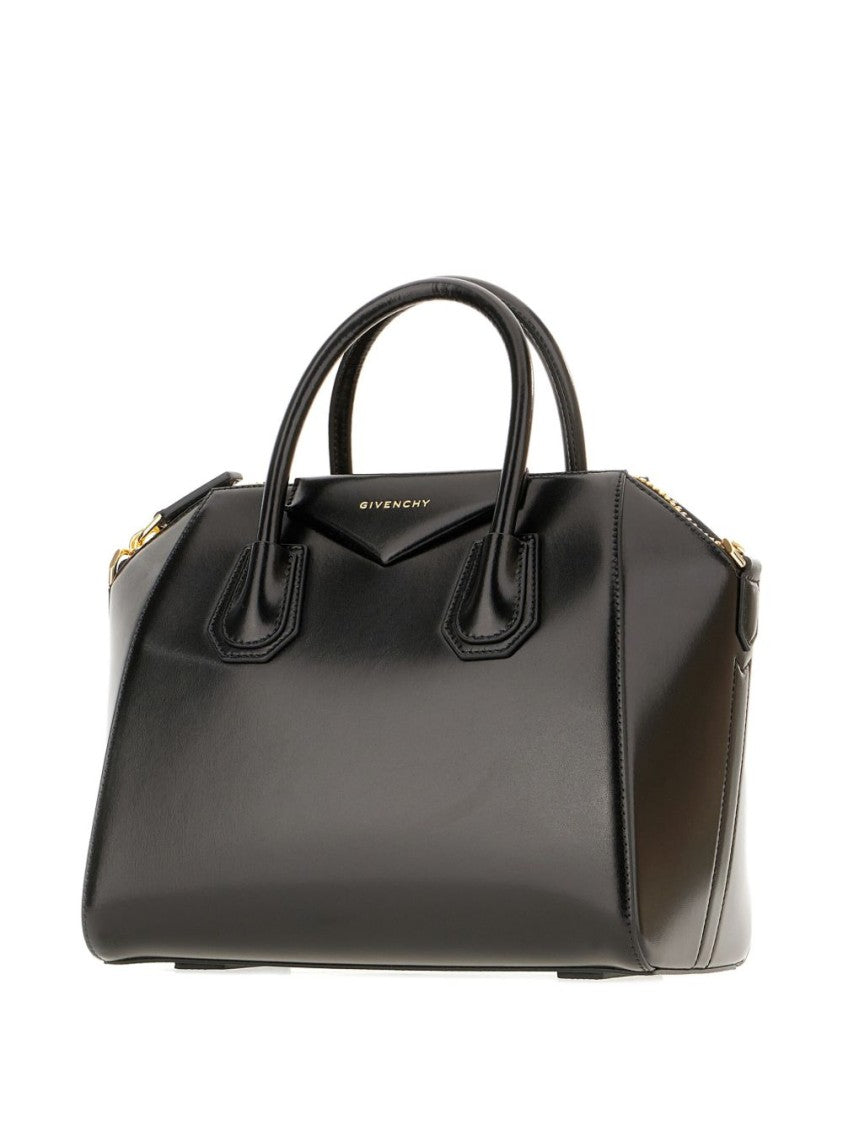 Givenchy Black Glossy Structured Handbag