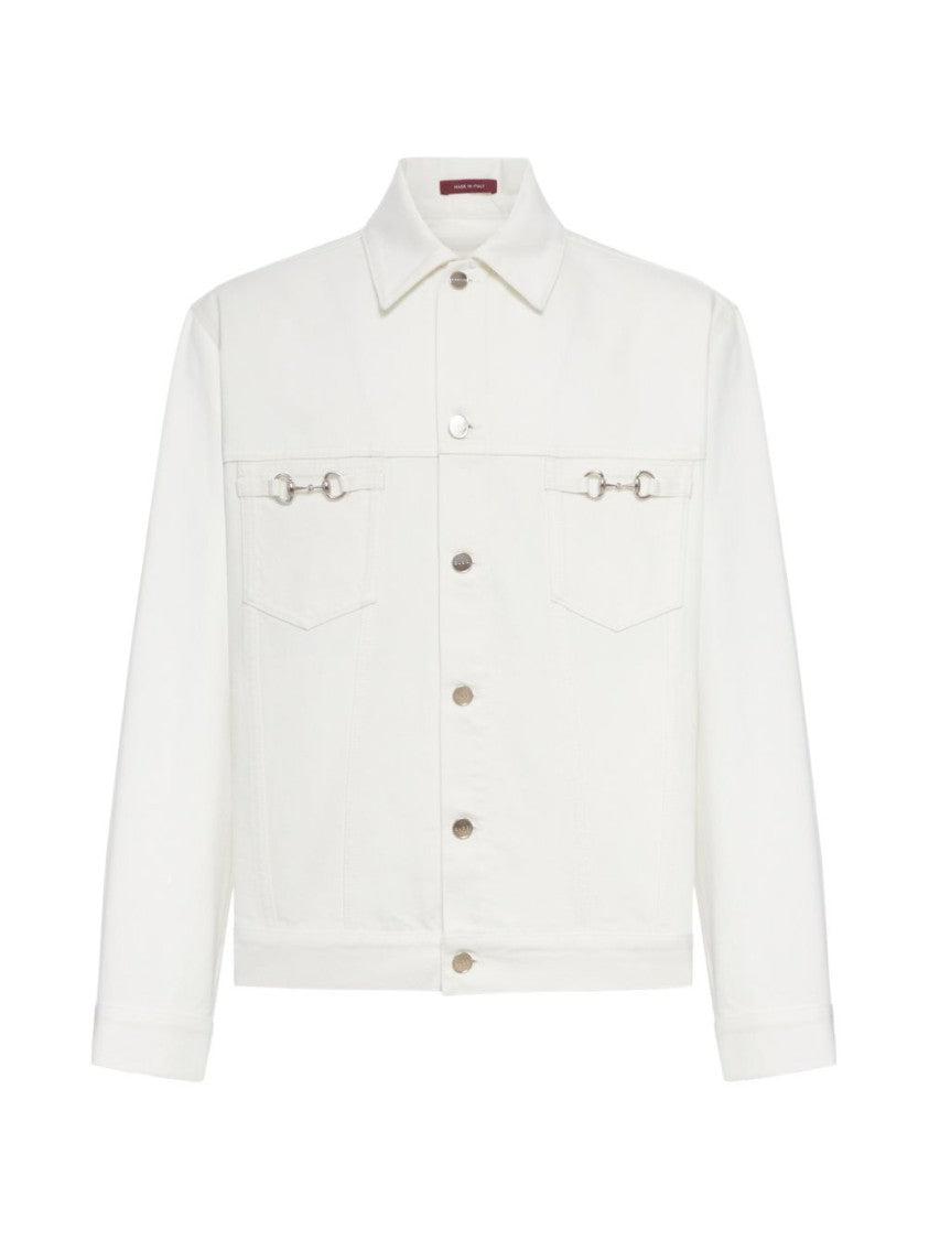 Gucci Crisp White Jacket With Classic Collar