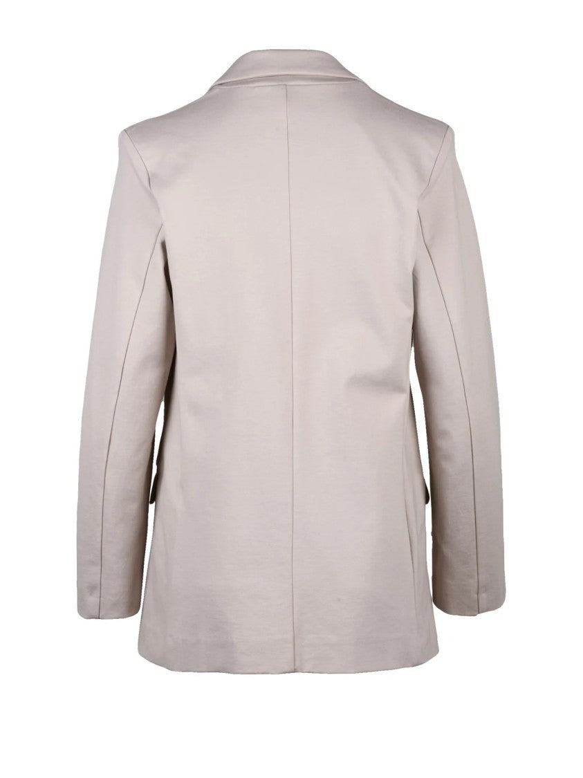 Il Vento & La Seta Sweatshirt Blazer Jacket With Tailored Fit And Notched Lapel