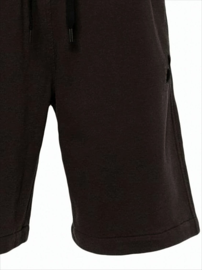 Isabel Marant Relaxed Fit Black Shorts With Drawstring Waistband