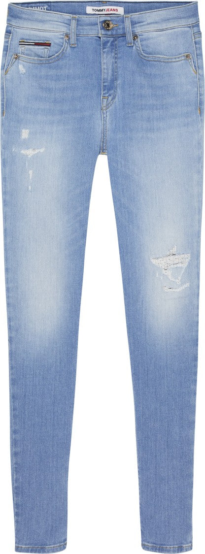 Tommy Jeans Light Blue Cotton Washed Jeans