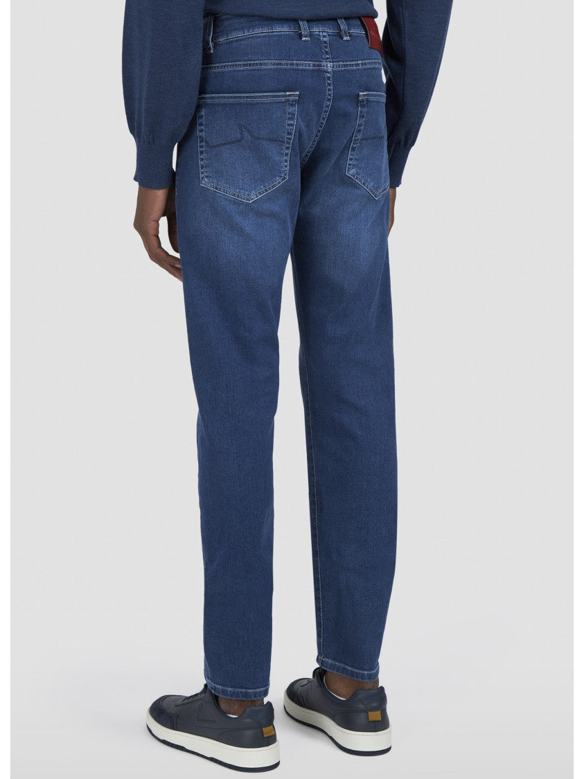 Paul & Shark Medium Dark Blue Red Rivet Jeans