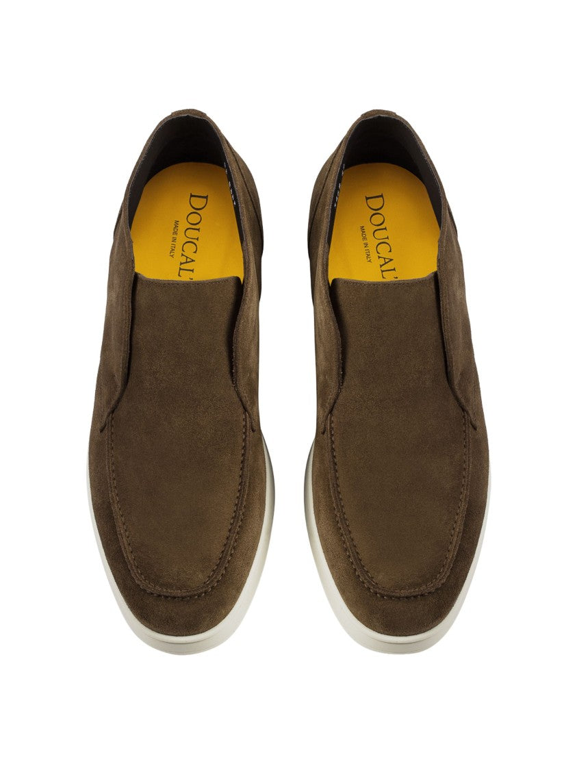 Doucal's Brown Adler Suede Slip-On Boots