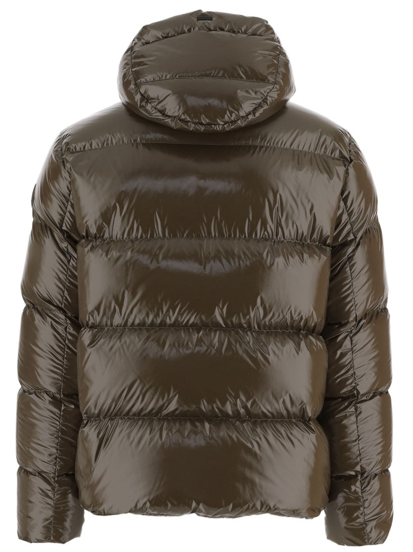 Herno Quilted Down Jacket With Adjustable Hood And Elasticated Hems