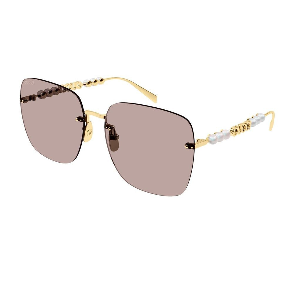 Gucci Gg1923sa Linea Name Of Brand Oversized Square Rimless Sunglasses