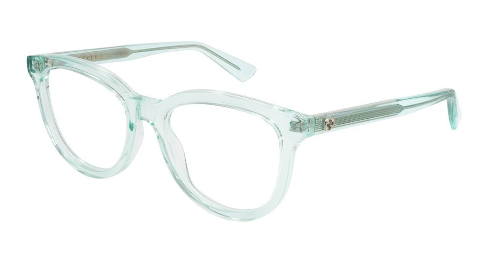 Gucci Green Translucent Acetate Bold Eyeglasses