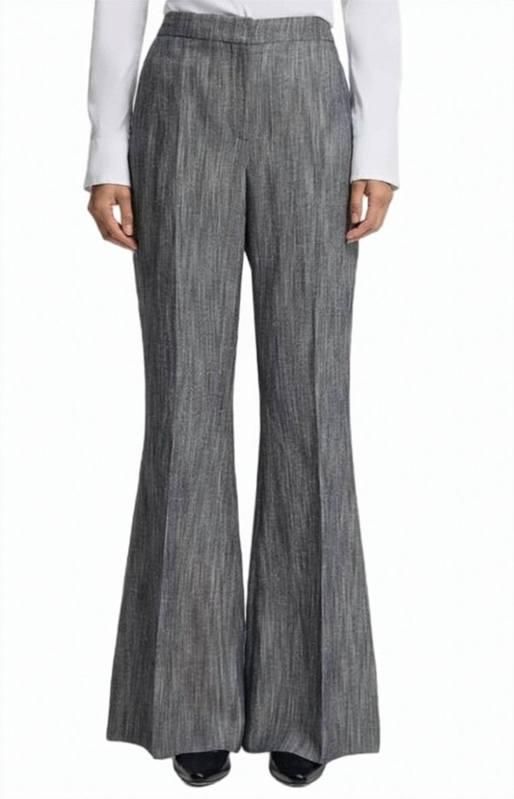 Boss Talifia Flared Leg Pleated Trousers