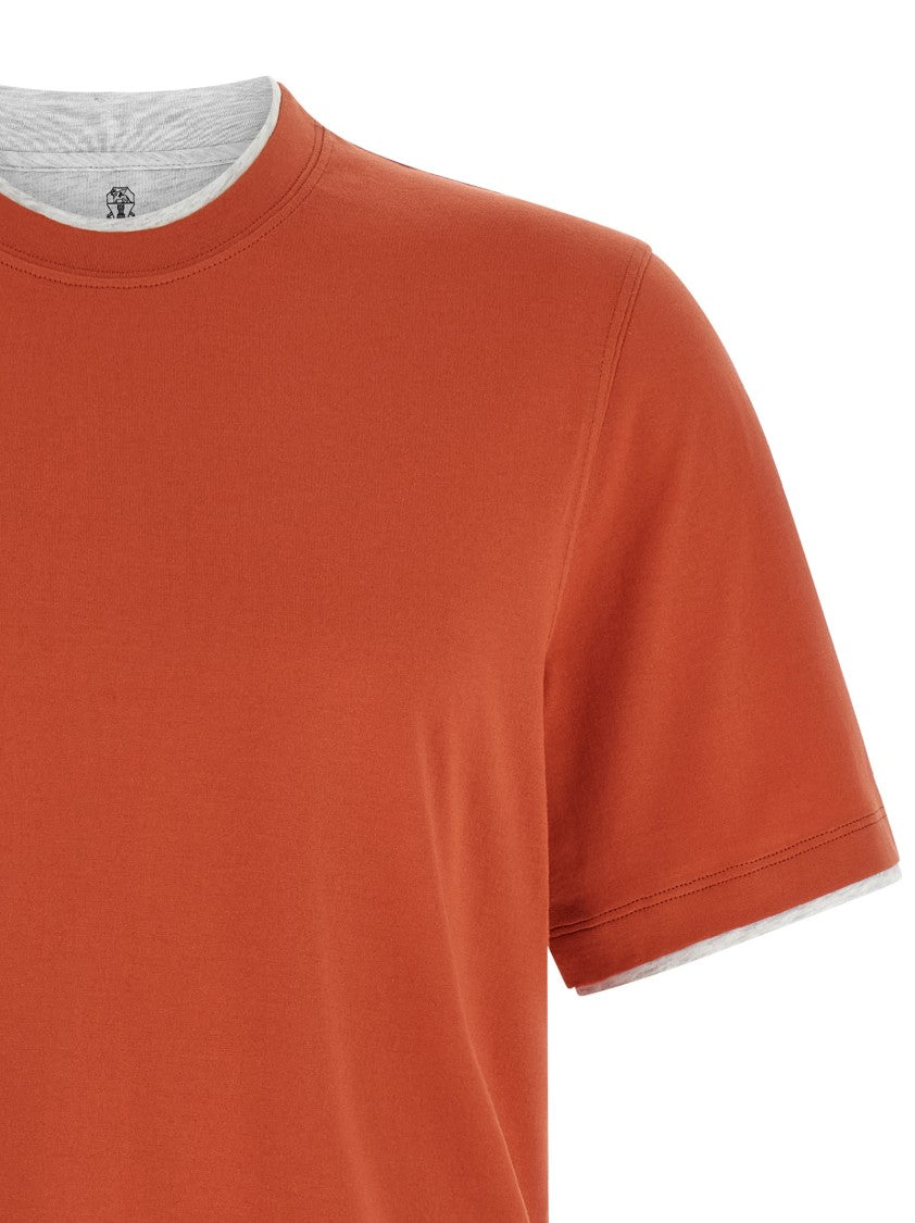 Brunello Cucinelli Double Layer T-Shirt