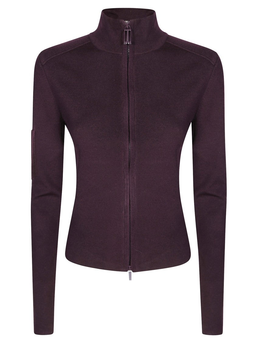 Victoria Beckham Long-Sleeved Top With High Neckline And Fitted Silhouette