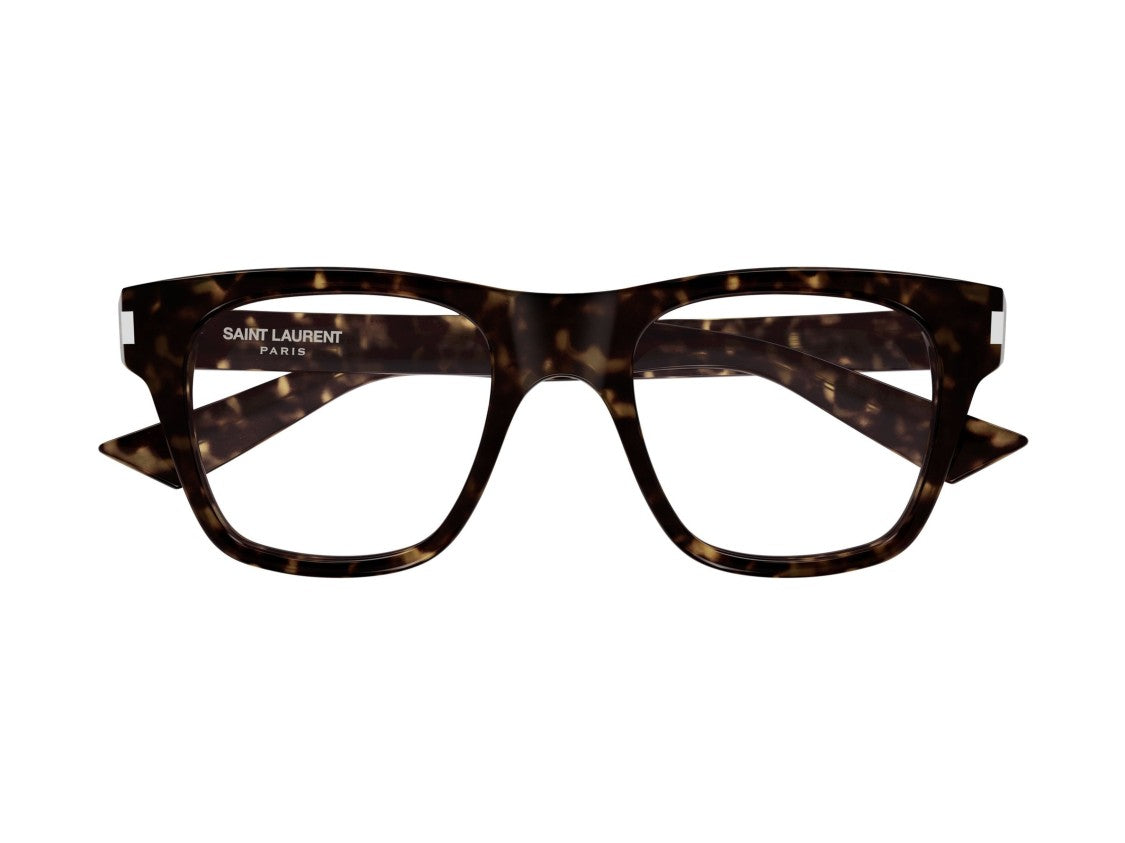 Saint Laurent Sl 875 Opt Bold Square Tortoiseshell Eyeglasses