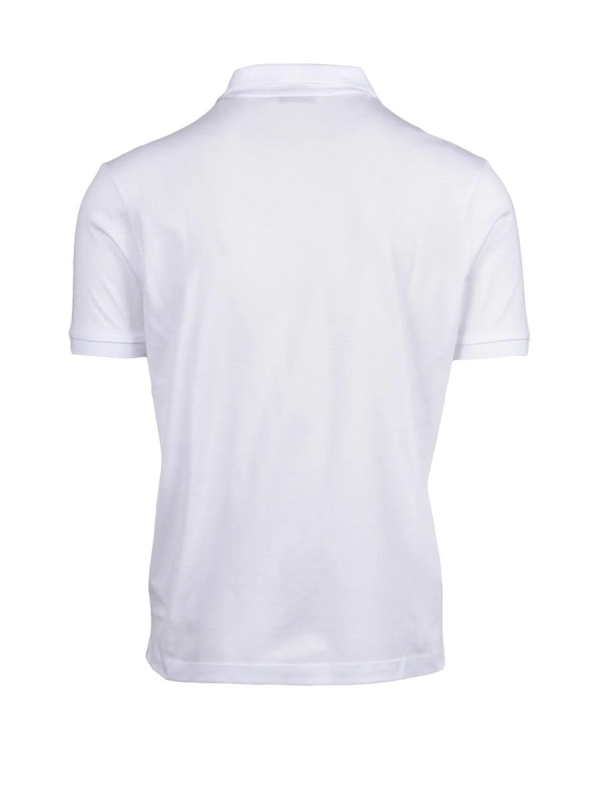 Paul & Shark White Cotton Embroidered Polo Shirt