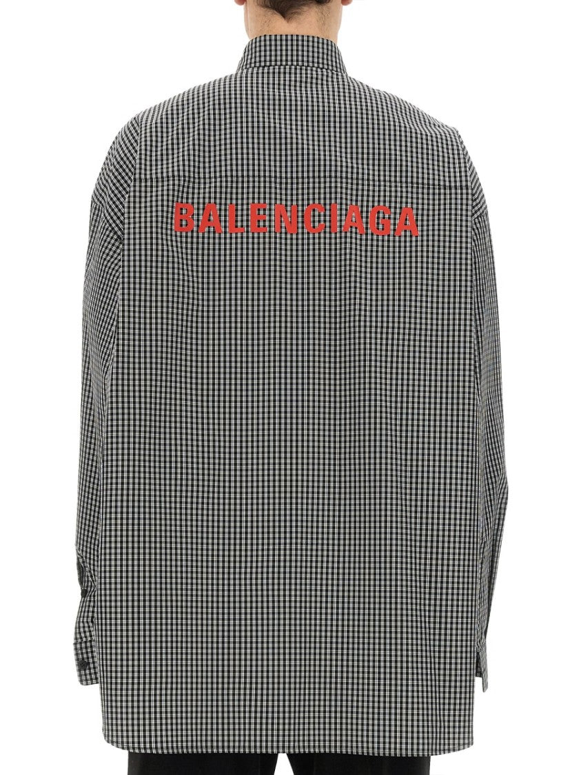 Balenciaga Relaxed Fit Casual Shirt With Classic Collar