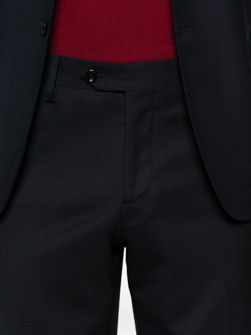 Lardini Structured Blue Blazer With Tailored Fit