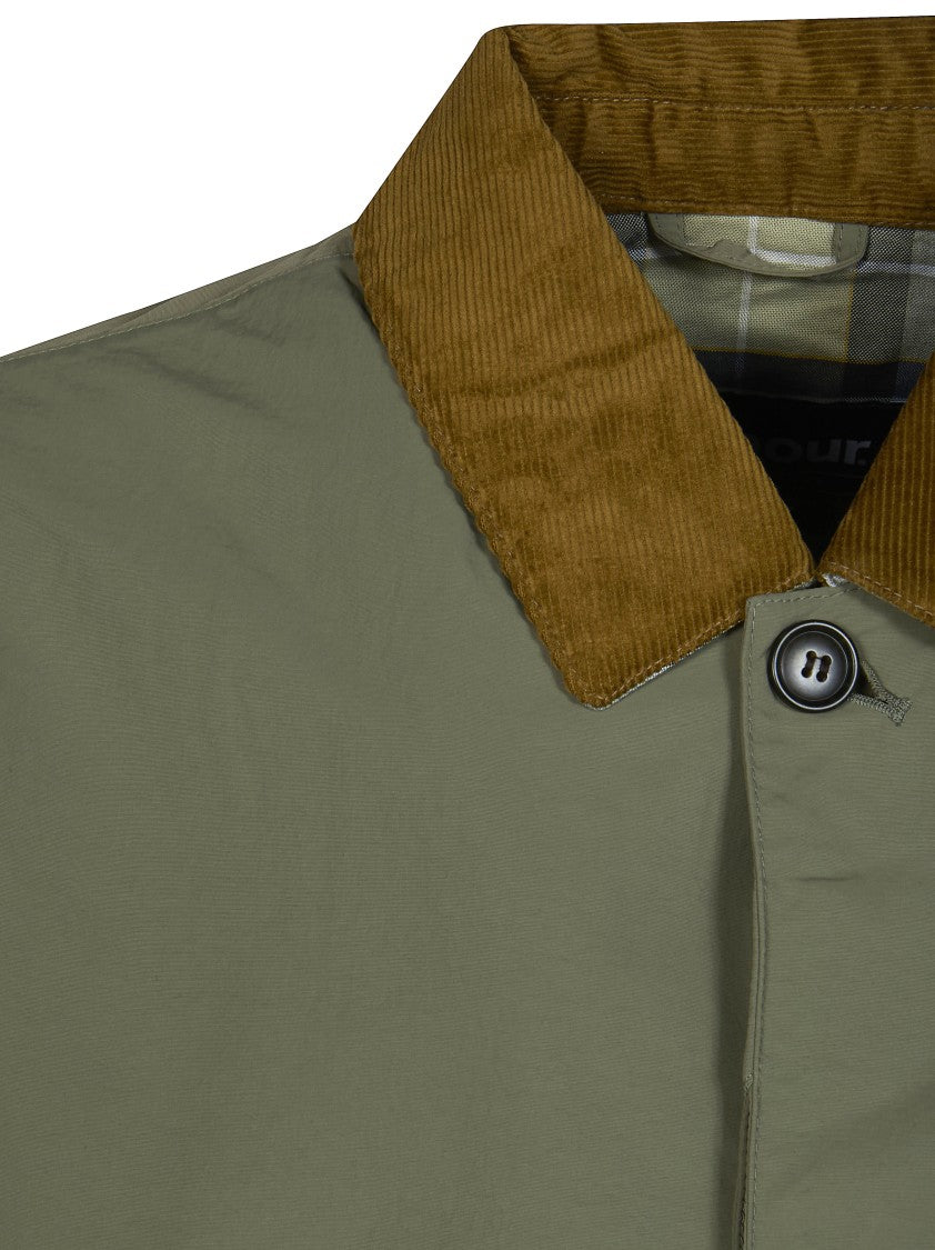 Barbour Muted Olive Corduroy Collar Jacket