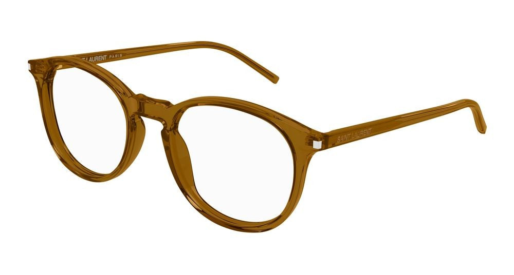 Saint Laurent Eyeglasses Sl 106 020 Brown Brown Transpare 50/19/145