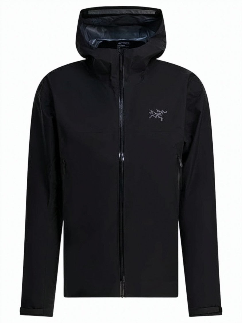 Arc'teryx Black Hooded Jacket With Fitted Silhouette