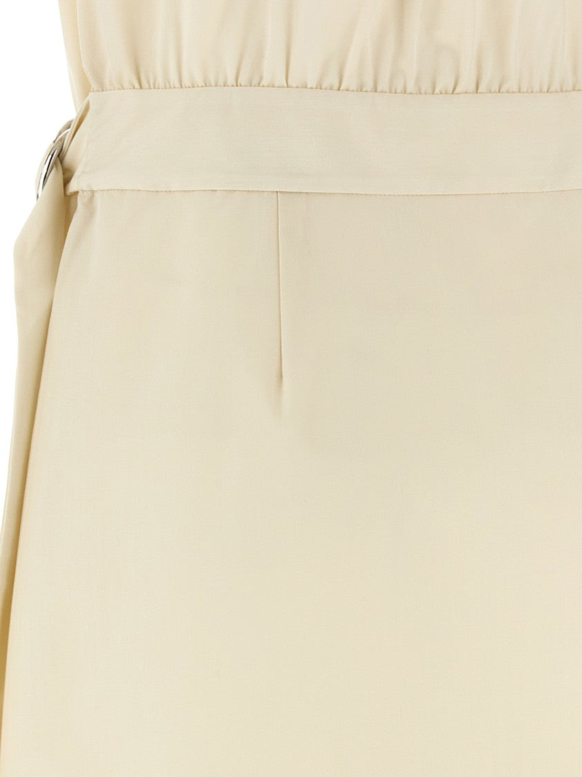 Theory Shirt-Style Maxi Wrap Dress With Pleated Skirt