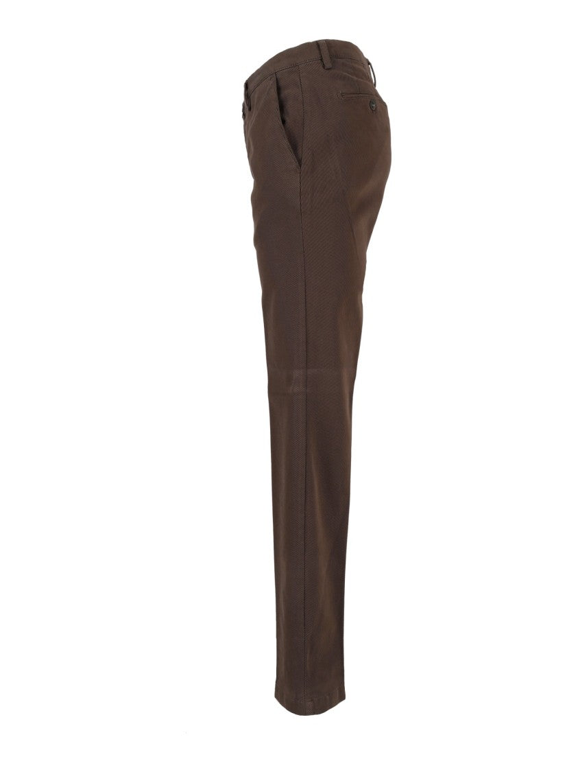 Briglia Brown Stretch Tailored Trousers
