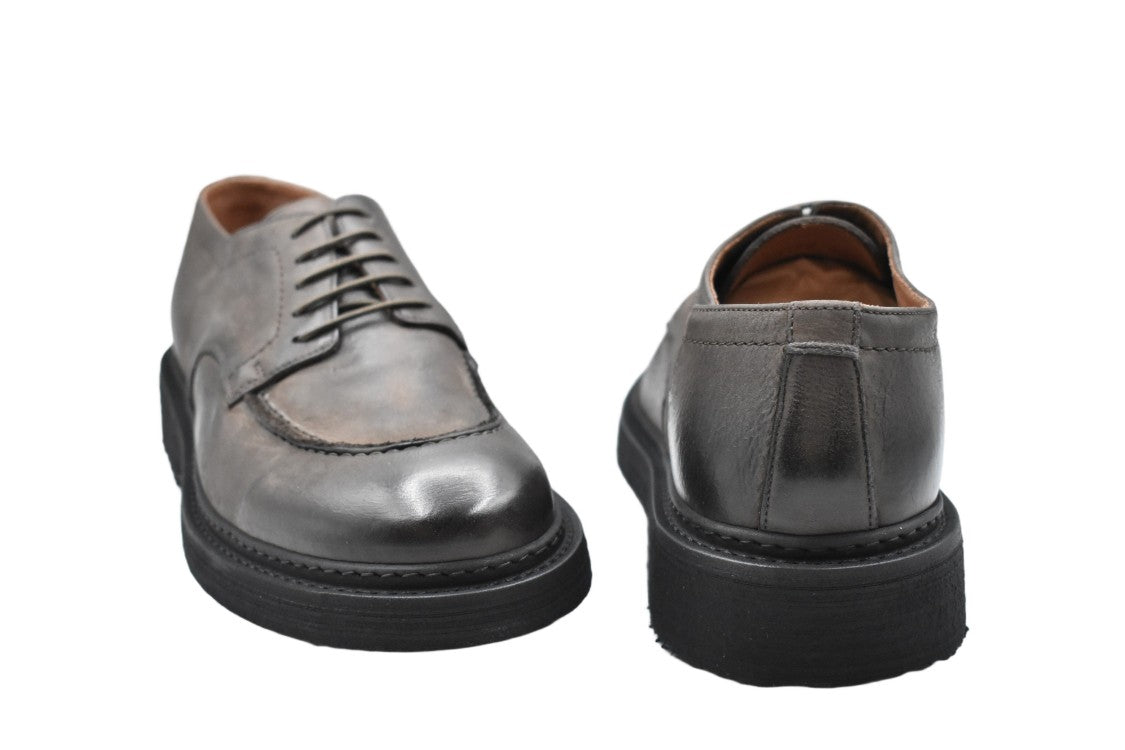 Pantanetti Moc Toe Lace-Up Shoes With Leather Upper