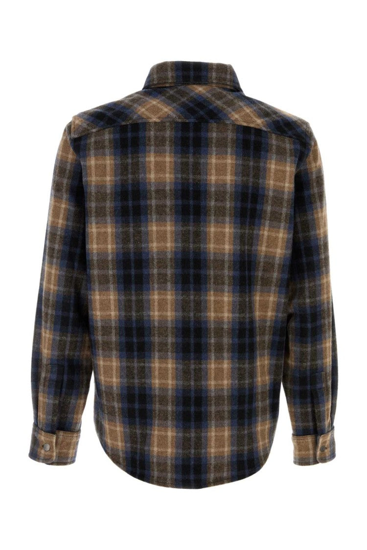 Woolrich Embroidered Flannel Alaskan Melton Shirt