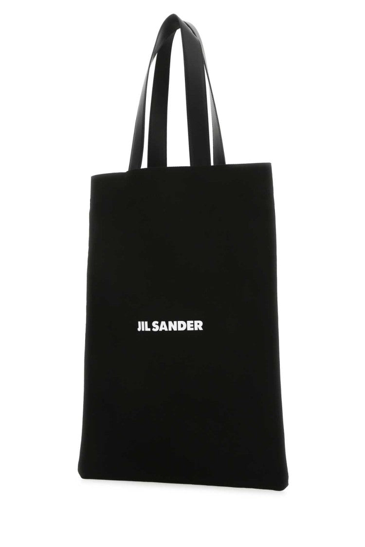 Jil Sander Black Canvas Shopping Bag