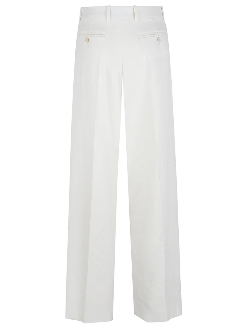Givenchy Tailored Trousers With Double Pleats And Polished Finish