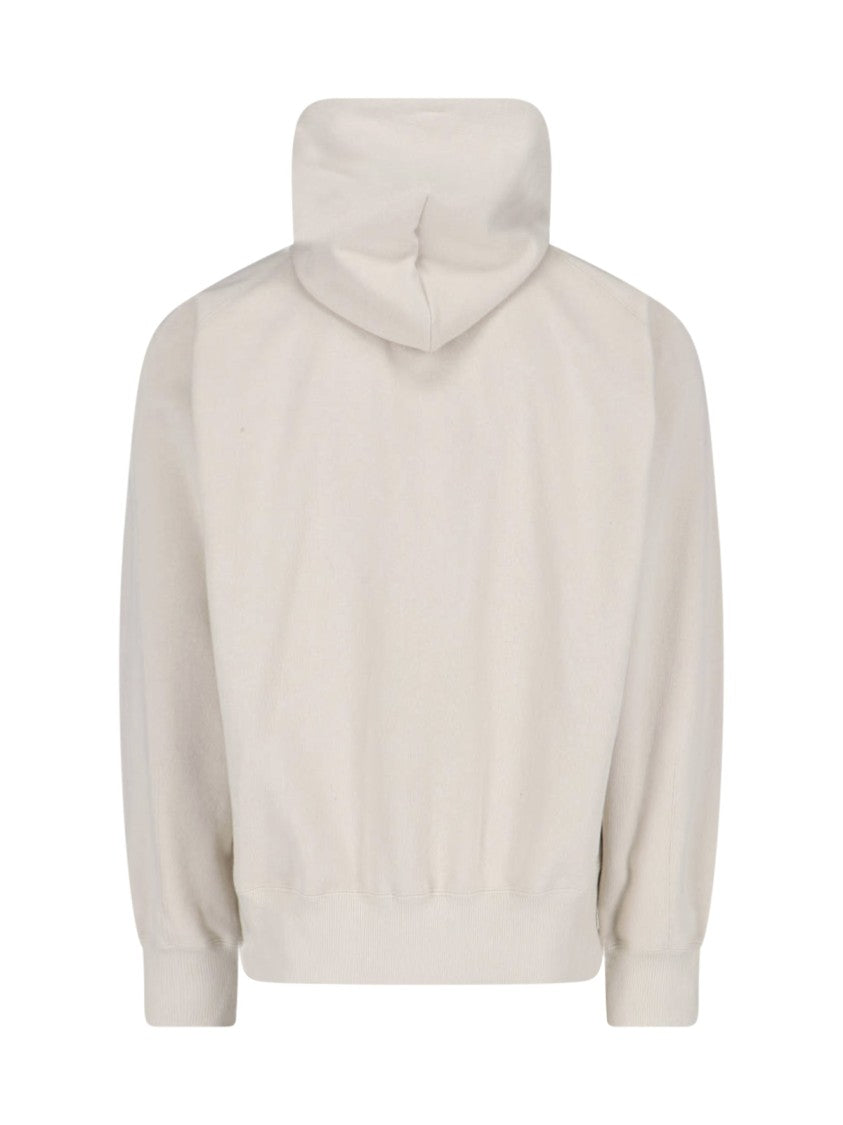 Sacai Cotton Zip Jacket With Contrasting Logo Patch
