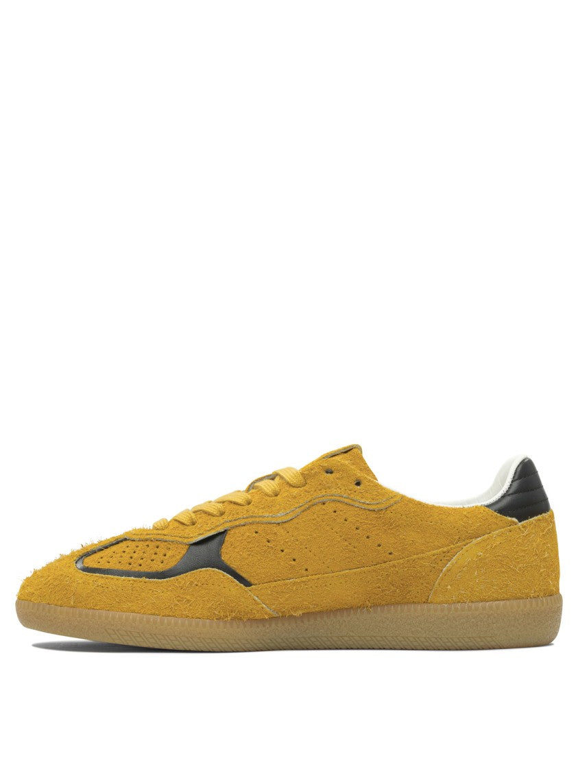 Alohas Tb.490 Rife Suede Fuzzy Yellow Leather Sneakers