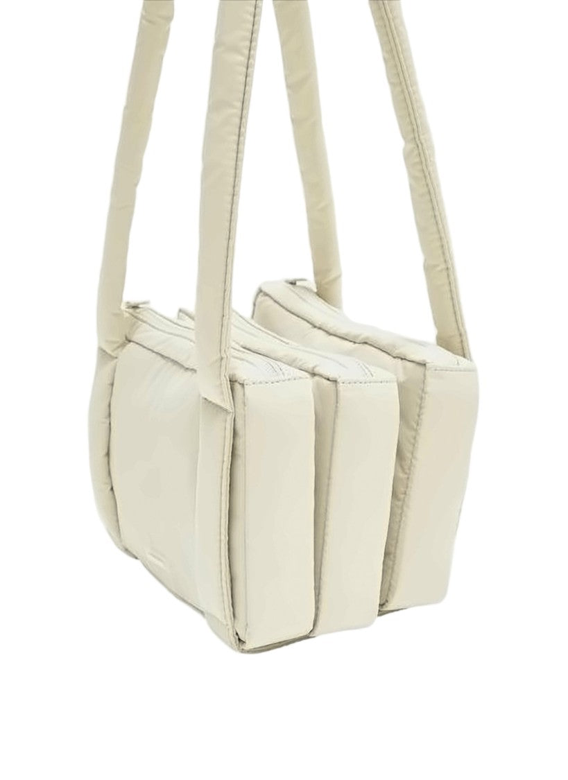 Amomento Padded Nylon Shoulder Bag With Minimalist Design