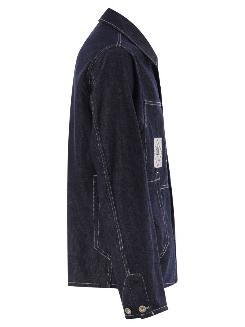 C.P. Company Resin-Coated Cotton Denim Jacket