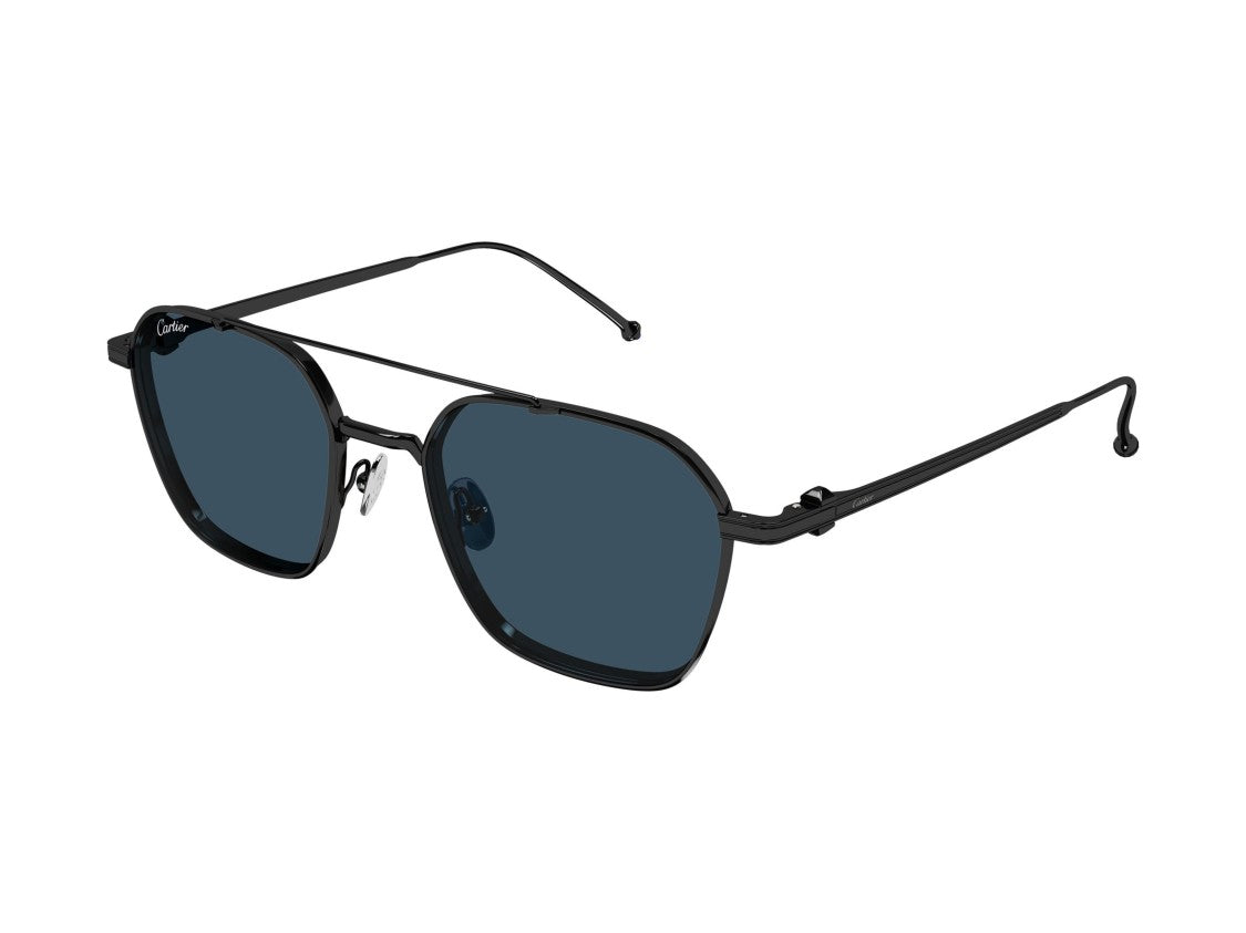 Cartier Ct0618s Double Bridge Titanium Geometric Sunglasses