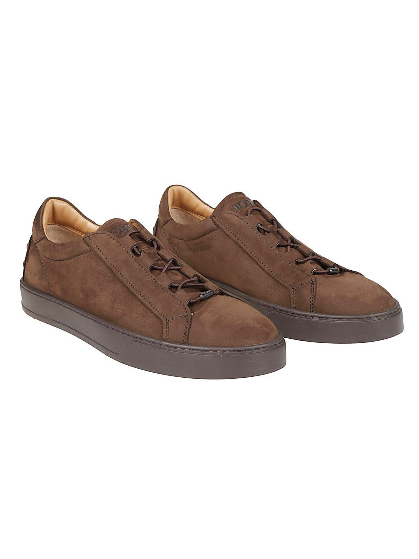 Tod's Brown Cassetta 04L Calf Leather Sneakers
