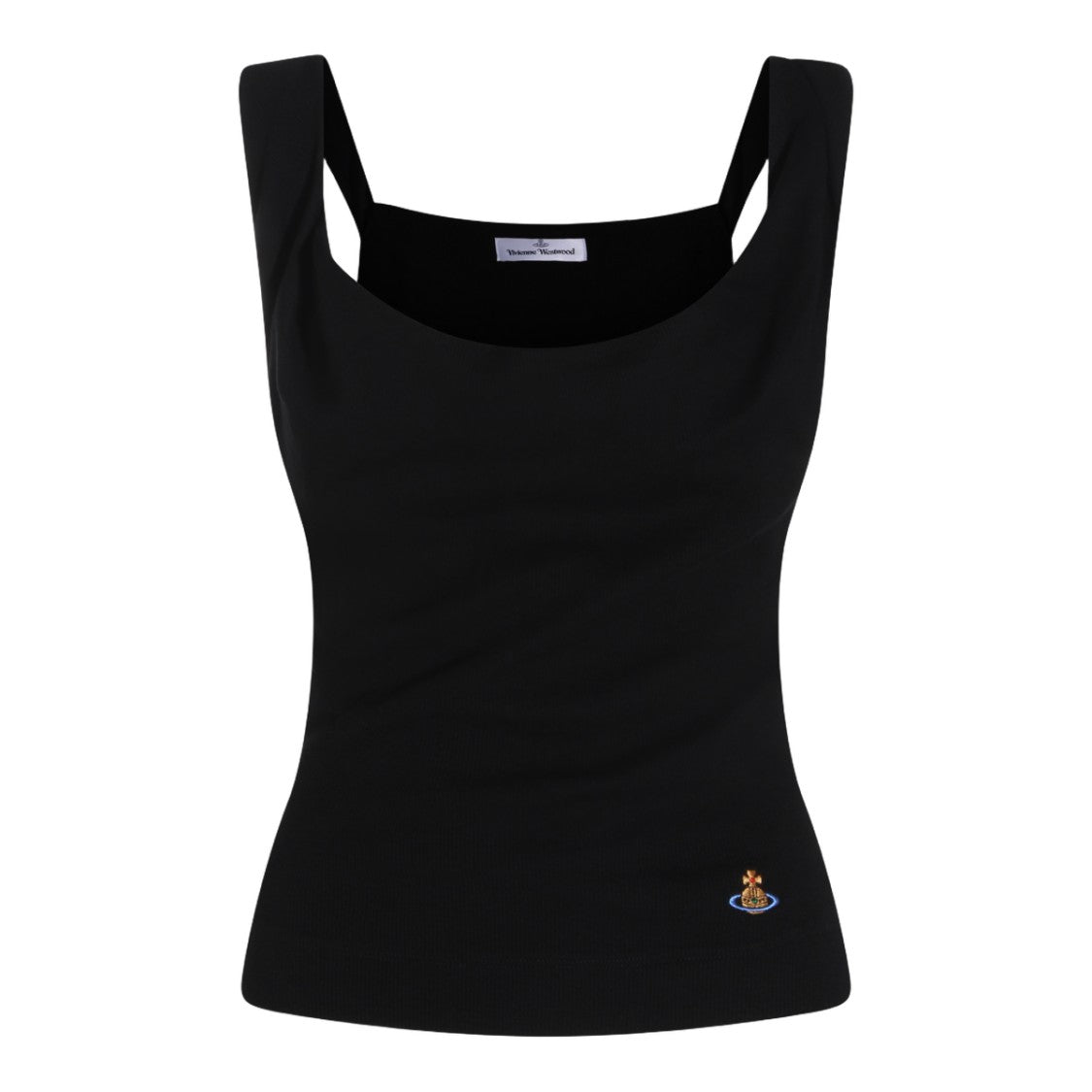 Vivienne Westwood Fitted Sleeveless Black Top