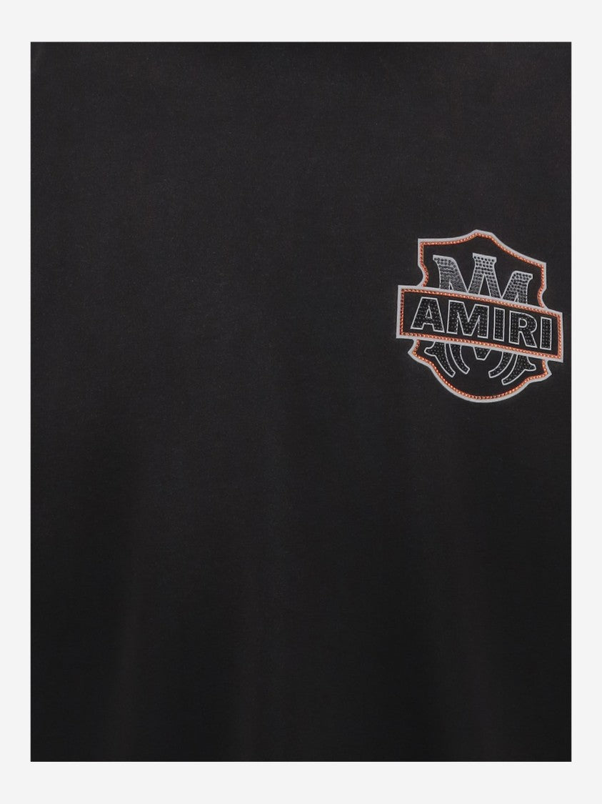 Amiri Classic Crew Neck Cotton T-Shirt With Logo Accents