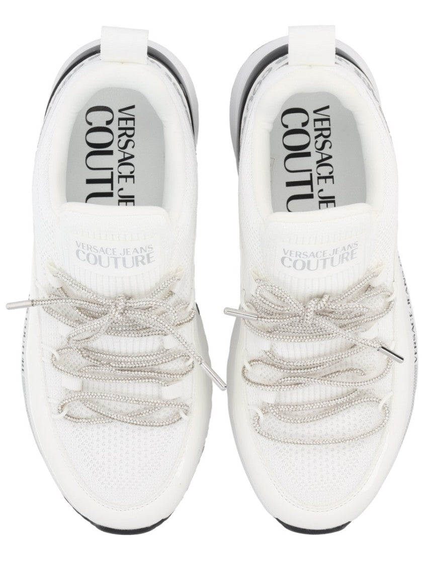 Versace Jeans Couture White Sneakers With Chunky Sole
