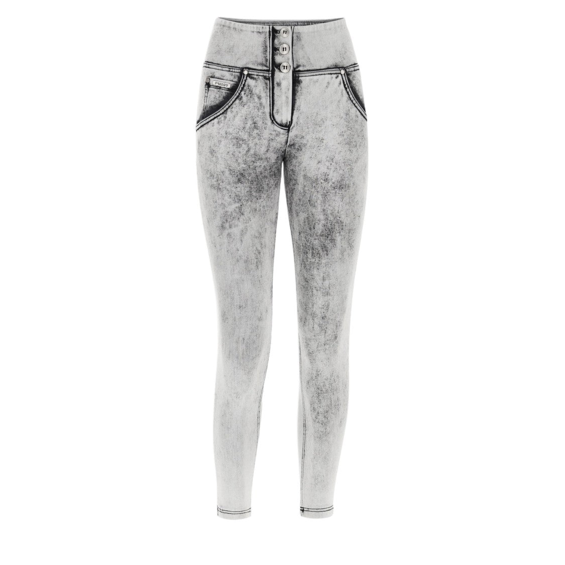 Freddy Grey Organic Cotton Modeling Push-Up Trousers