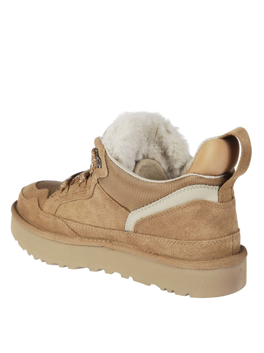 Ugg Lowmel Suede-Blend Padded Low-Top Sneakers