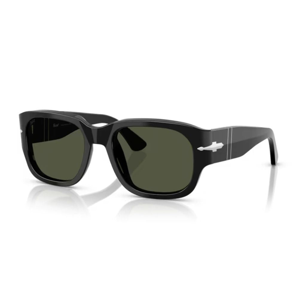 Persol Po3380s Square Black Acetate Sunglasses