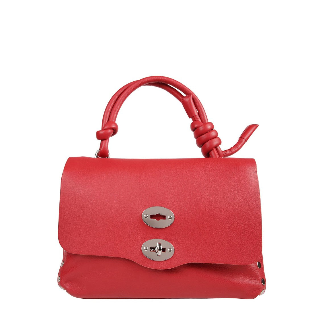 Zanellato Structured Red Leather Shoulder Bag