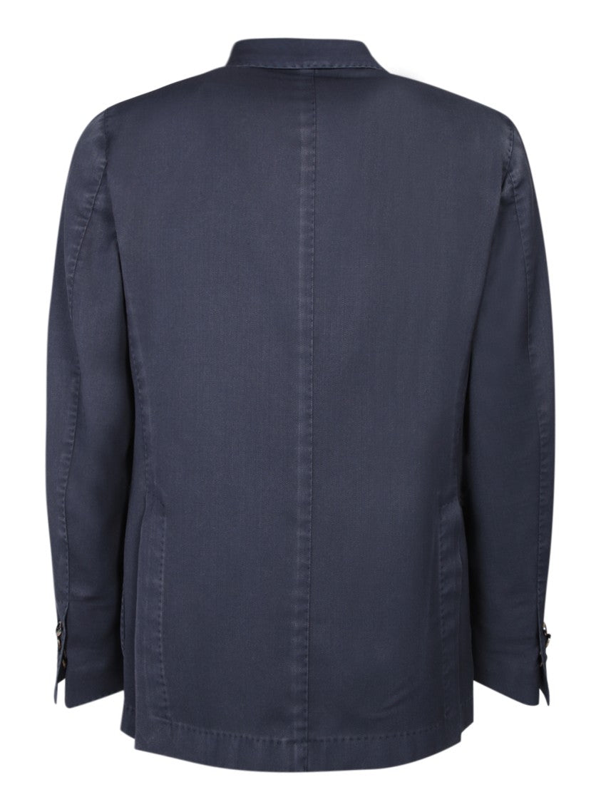 Dell'oglio Blue Single-Breasted Blazers