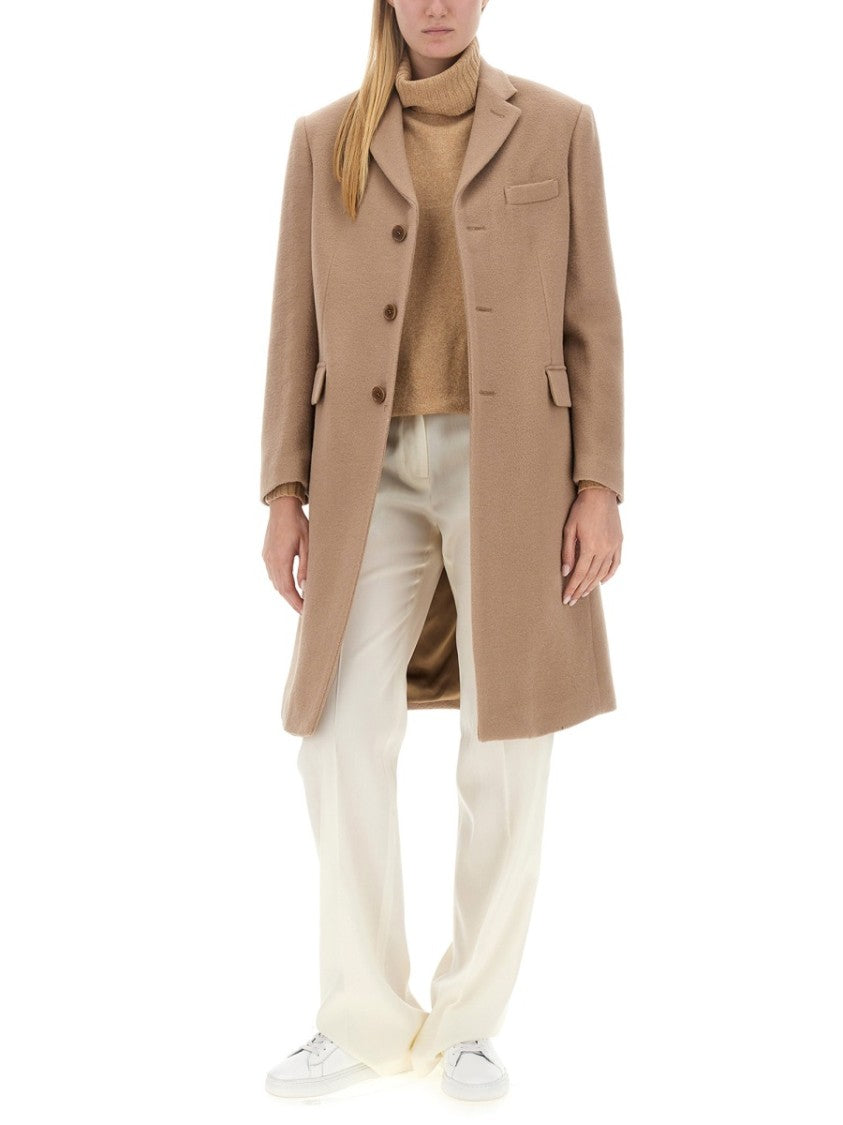 Aspesi Classic Oversize Coat With Notched Lapel