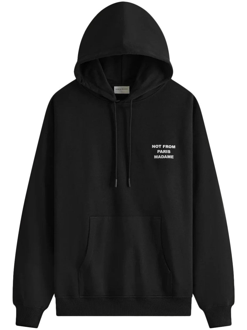 Drôle De Monsieur Not From Paris Madame Black Hoodie