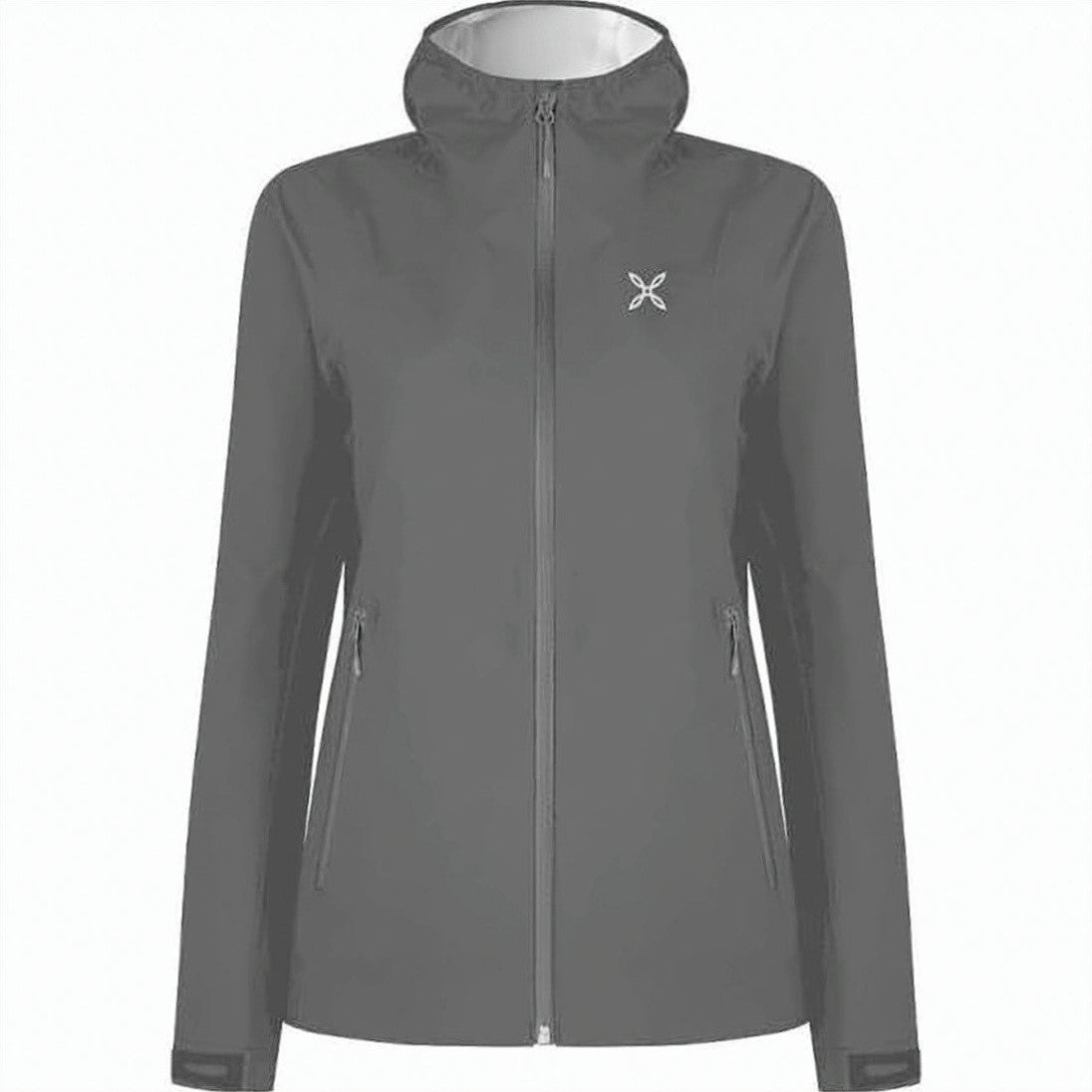 Montura Hooded Grey Montura Jacket With Design