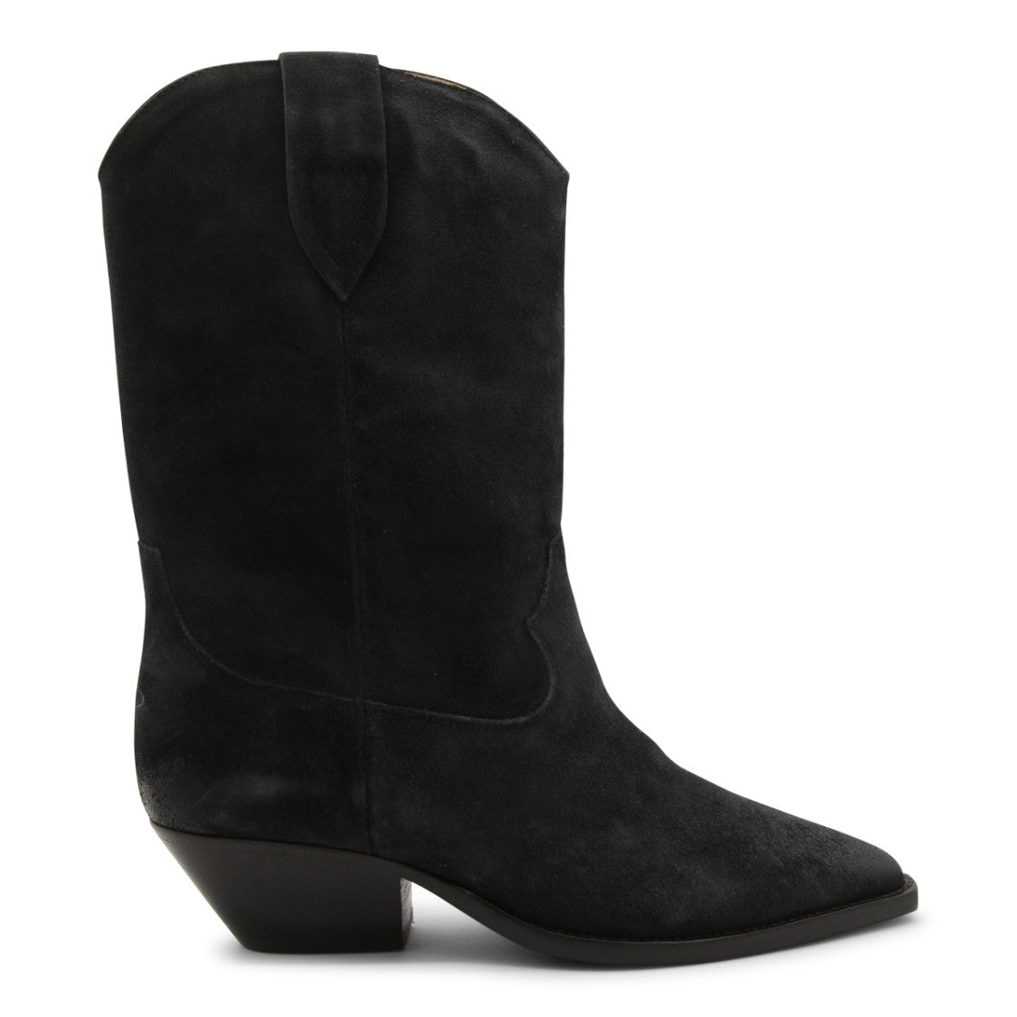 Isabel Marant Black Leather Cowboy Boots
