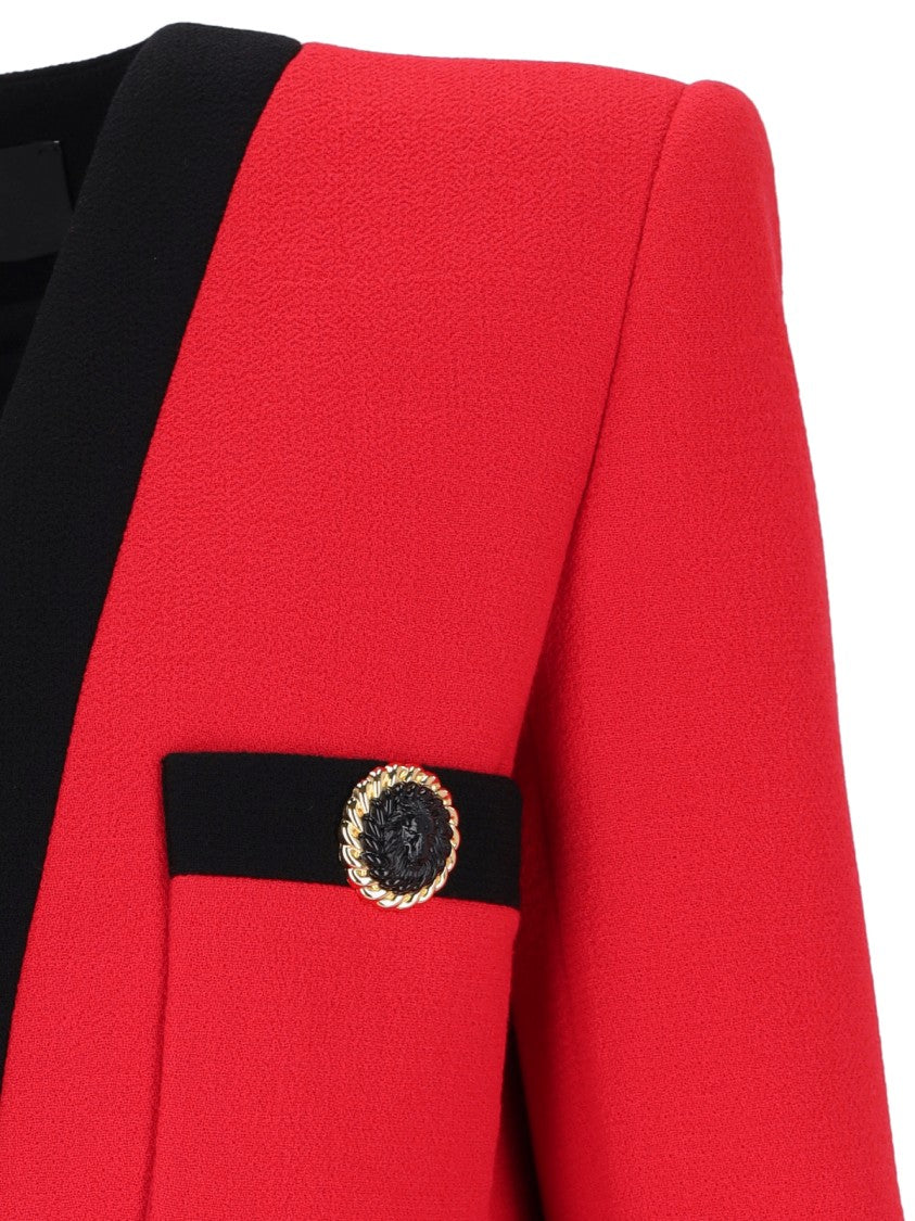 Balmain Wool Blazer – Red