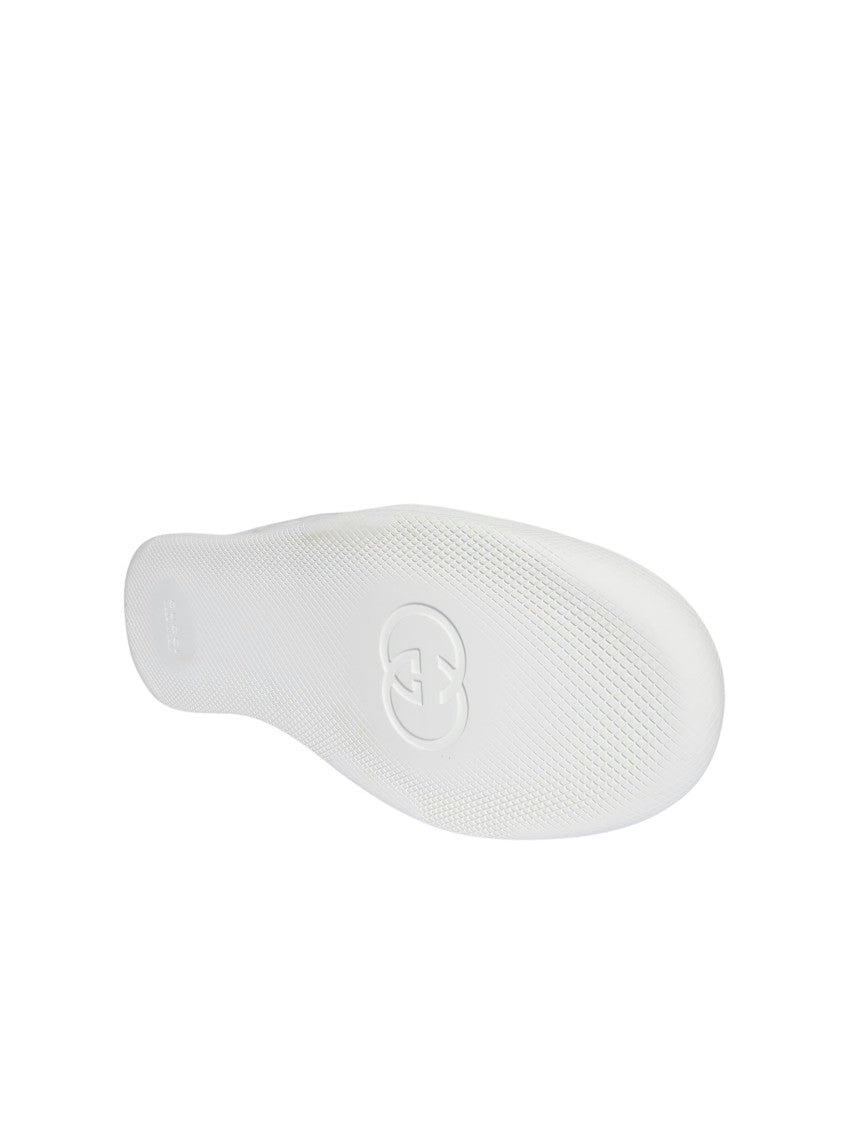 Gucci Padded Nylon Sneakers With Leather Trim And Web Detail