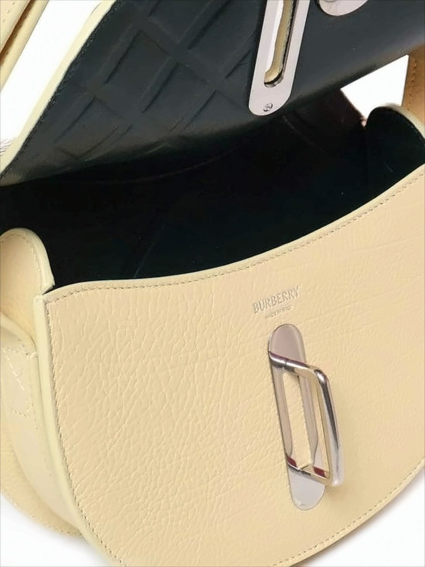 Burberry Textured Cowhide Leather Shoulder Bag