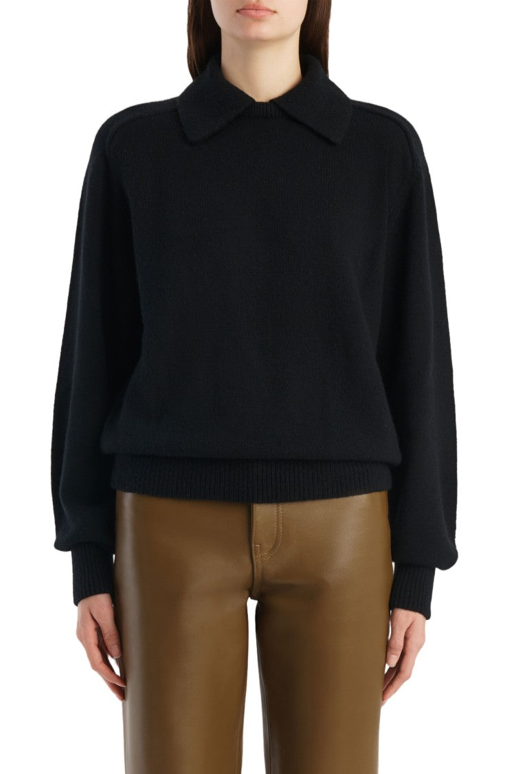 Khaite Black Wool-Blend Jackson Sweater