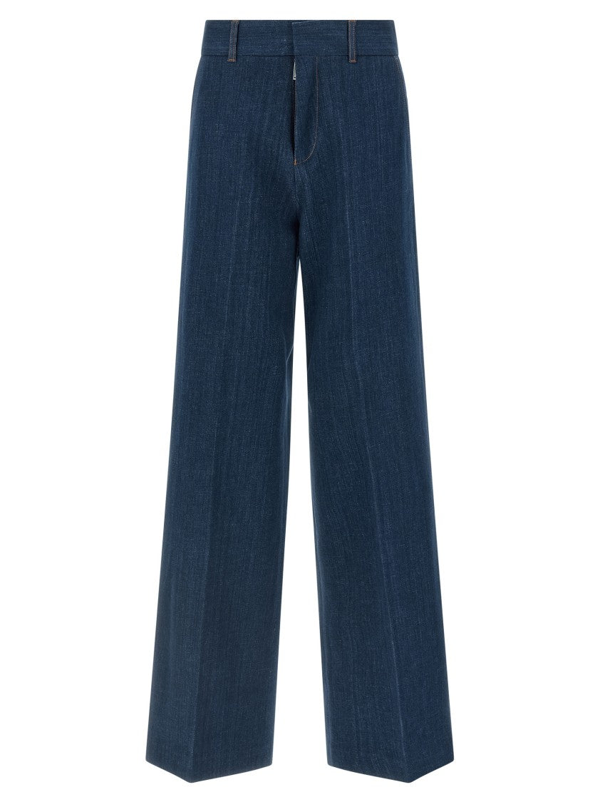 Dsquared2 Tailoring-Inspired Wide Straight-Leg Denim Jeans