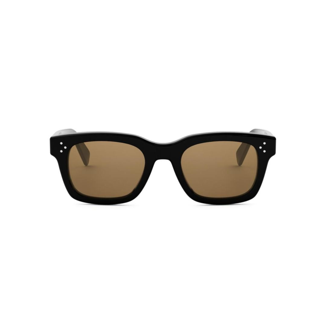 Celine Cl40232i Glossy Black Rectangular Sunglasses